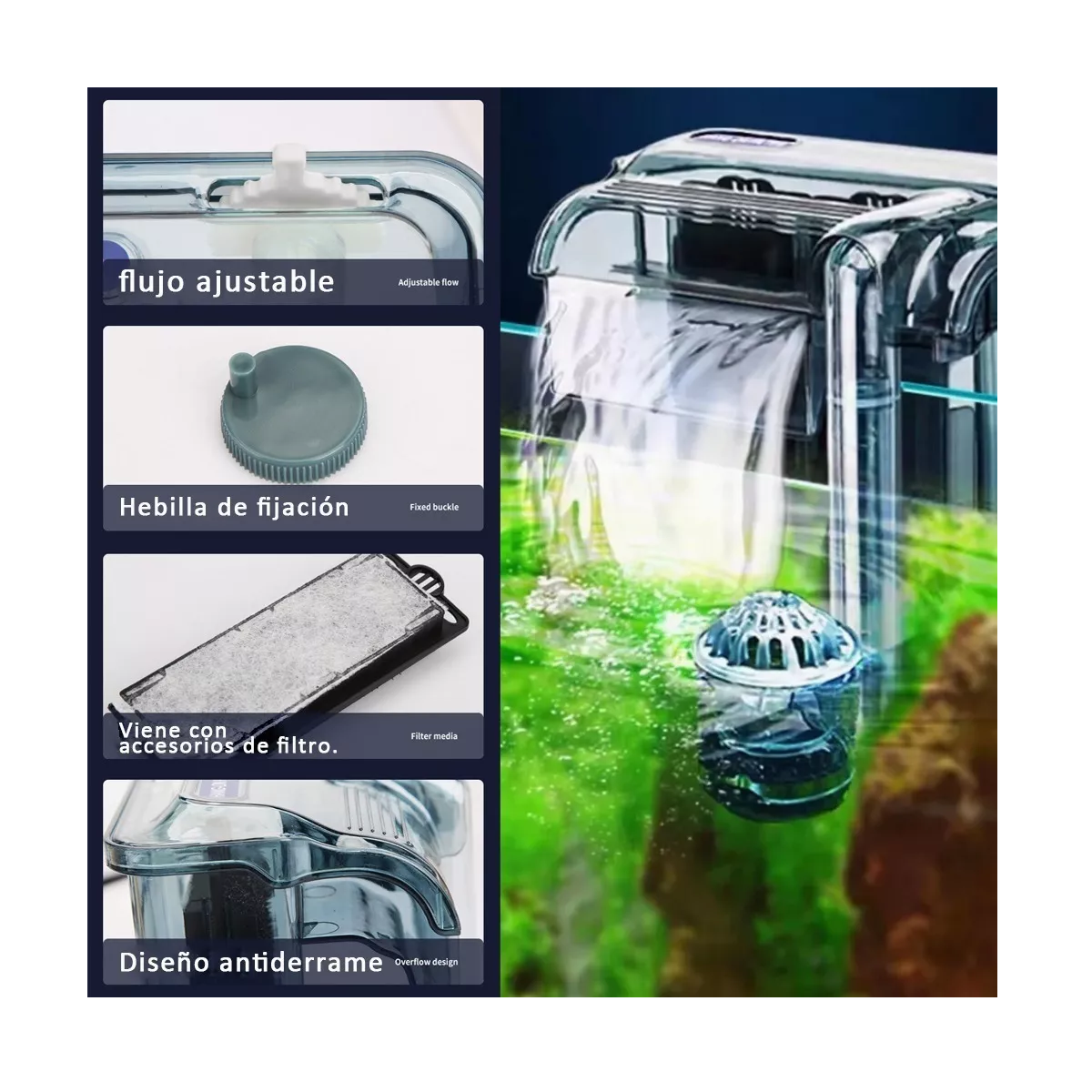Foto 4 pulgar | Filtro Externo para Pecera Eo Safe Imports Esi-7867 color Negro
