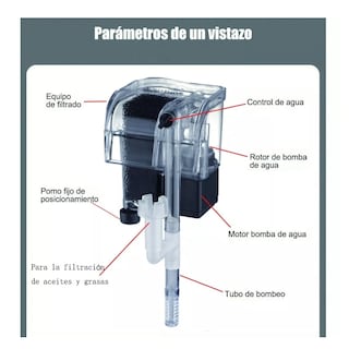 Foto 3 | Filtro Externo de Cascada Eo Safe Imports Esi-7874 para Peceras Multicolor