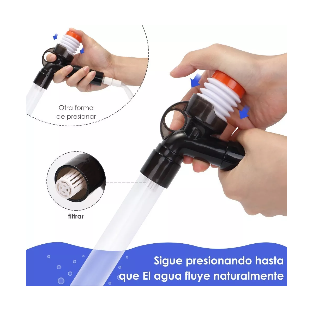 Foto 4 pulgar | Kit De 9 En 1 Sifon Manual Para Acuarios Pecera 9 Pzas Eo Safe Imports Esi-8416  Multicolor