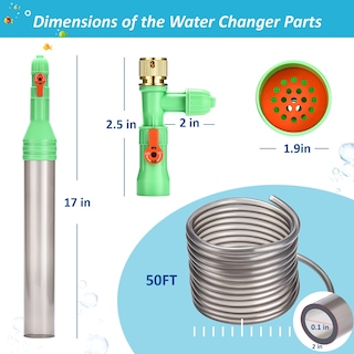 Foto 7 | Kit Cambiador De Agua Para Acuarios, Herramientas De Limpieza Para Peceras Zzm - Venta Internacional.