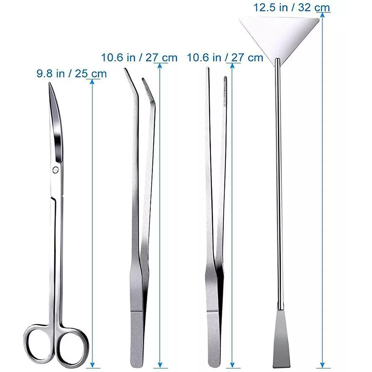 Foto 4 pulgar | Kits De Herramientas Para Plantas Acuarios Acero Inoxidable Eo Safe Imports Esi-14171-1 Plata