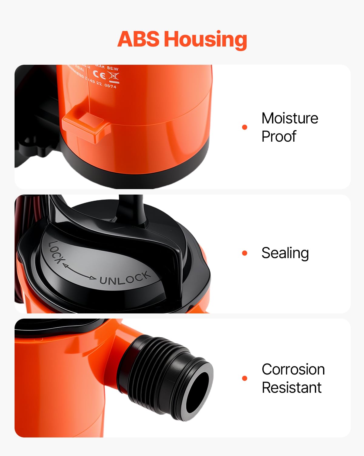 Foto 6 pulgar | Aireador Livewell Pump Vevor 800 Gph 12 V Para Barco Con Motor - Venta Internacional.