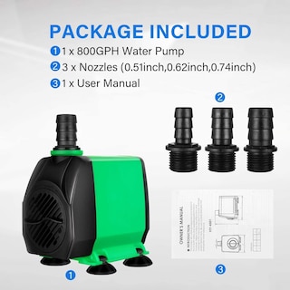 Foto 6 | Bomba De Agua Sumergible Simple Deluxe 800 Gph Para Acuario - Venta Internacional.