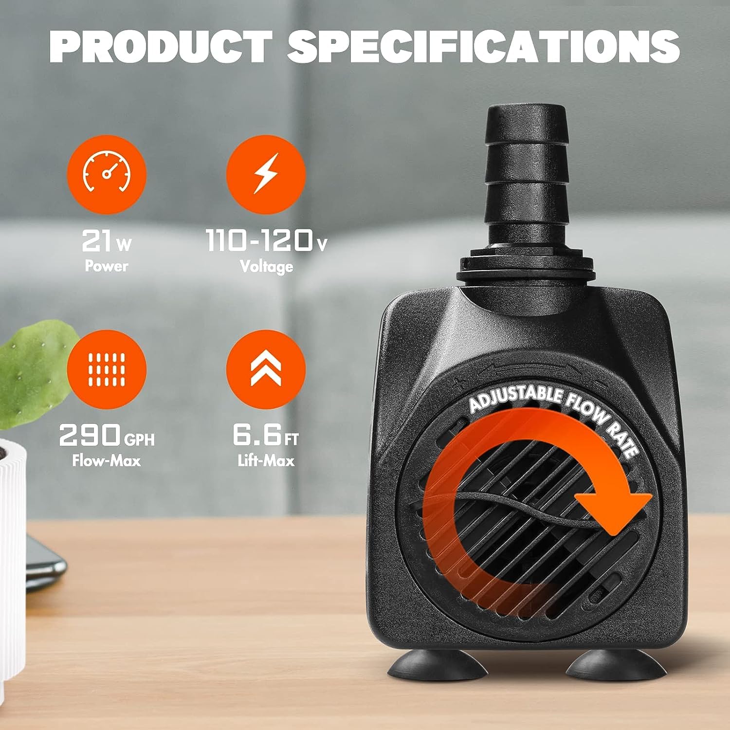 Foto 3 | Bomba De Agua Sumergible Simple Deluxe Para Pecera 290gph - Venta Internacional.