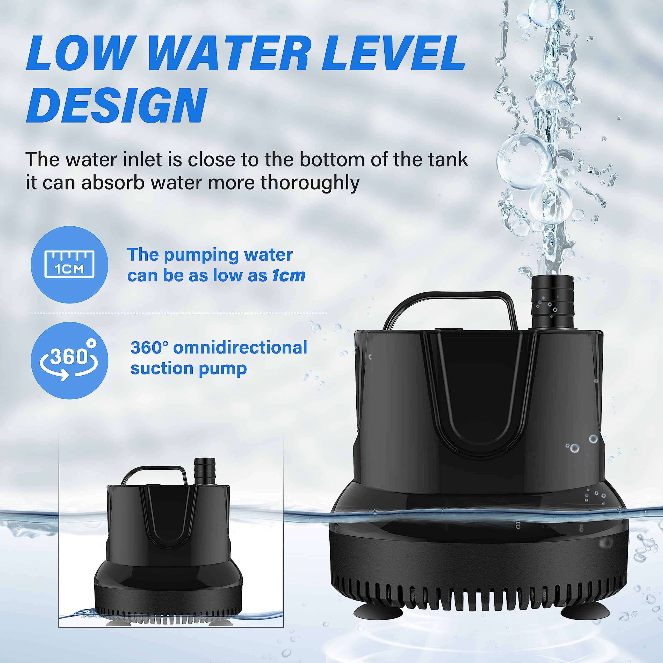 Foto 3 pulgar | Bomba De Agua Simple Deluxe 660gph Sumergible 2500l/h 45w - Venta Internacional.