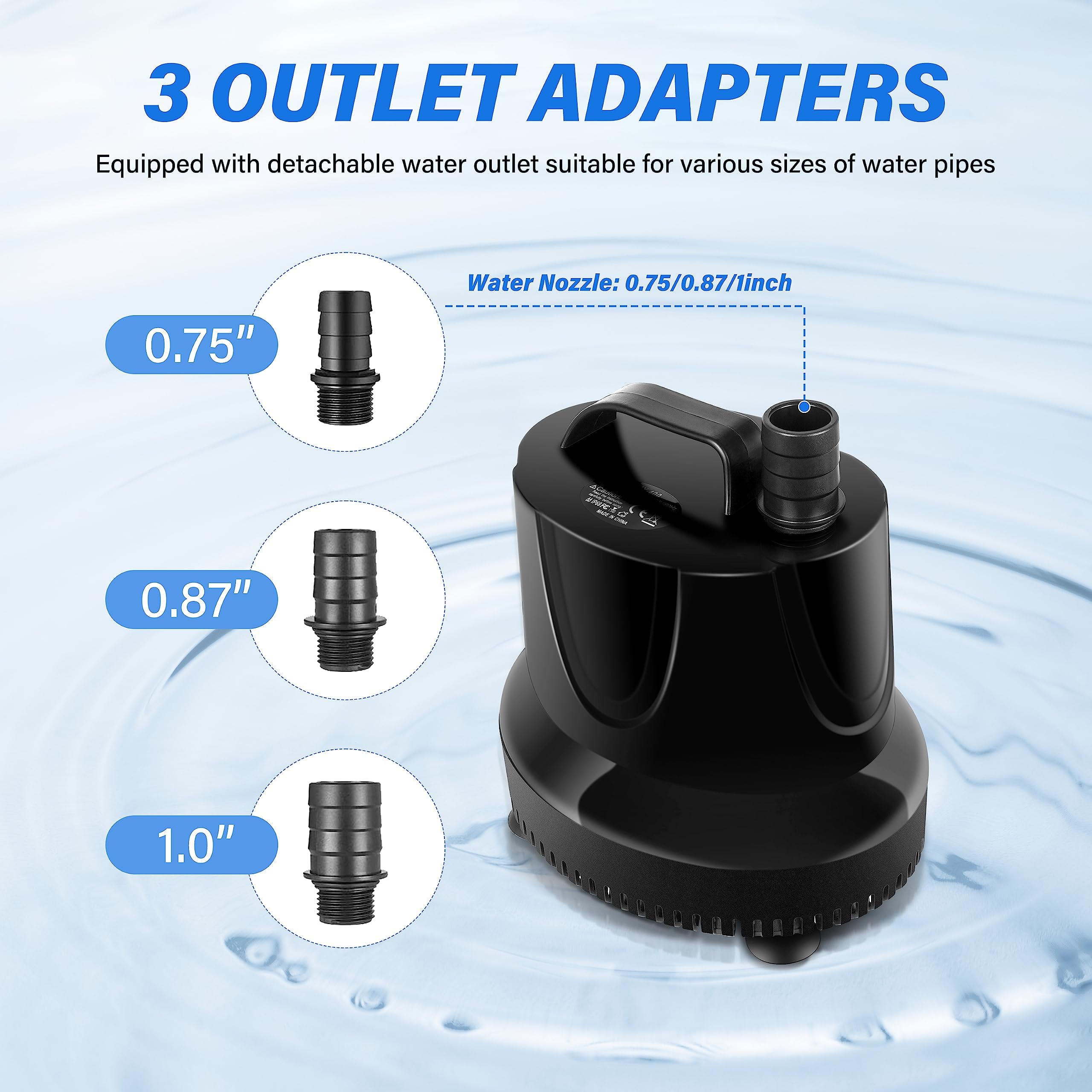 Foto 4 pulgar | Bomba De Agua Simple Deluxe 660gph Sumergible 2500l/h 45w - Venta Internacional.