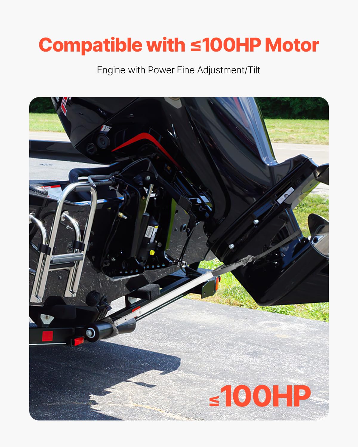 Foto 3 pulgar | Transom Saver Vevor Ajustable De 60 A 90 Cm Para Menos De 100 Hp - Venta Internacional.
