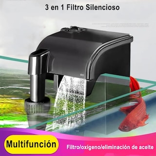 Foto 2 | Filtro De Cascada Para Pecera Y Acuario De 70 A 200 Litroseo Safe Importsesi-20237 Negro