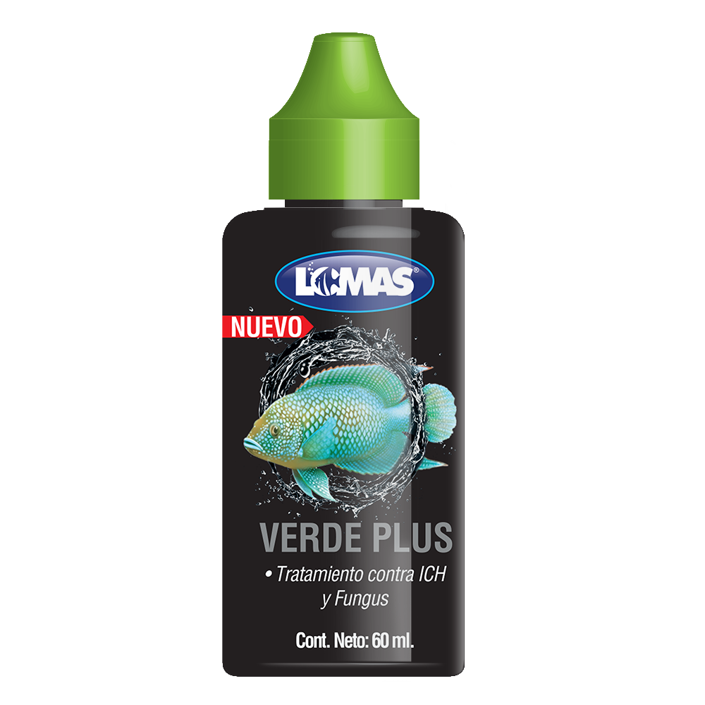 Foto 2 pulgar | Tratamiento Lomas FL1103M Verde Plus contra Ich y Fungus para Peces de Ornato 60 ml