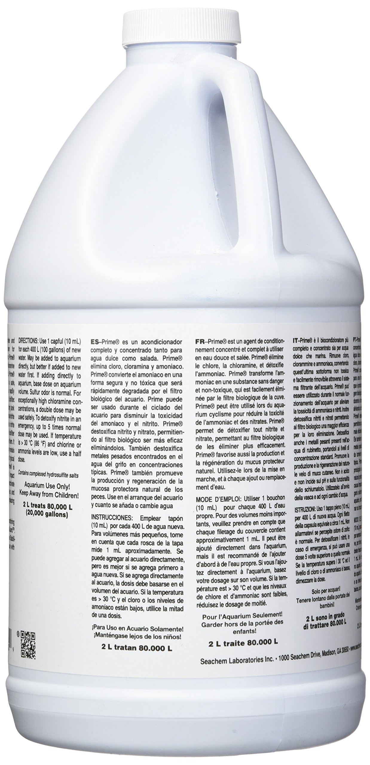 Foto 4 pulgar | Acondicionador Seachem Prime Para Agua Dulce Y Salada, 2 Litros - Venta Internacional.