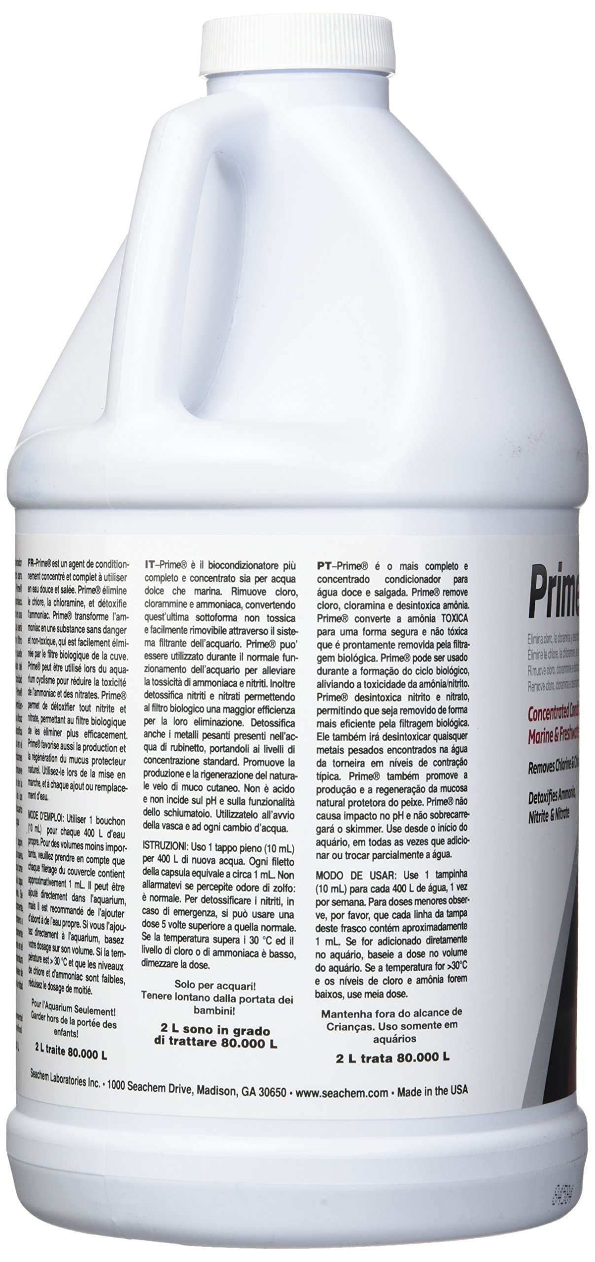 Foto 5 pulgar | Acondicionador Seachem Prime Para Agua Dulce Y Salada, 2 Litros - Venta Internacional.