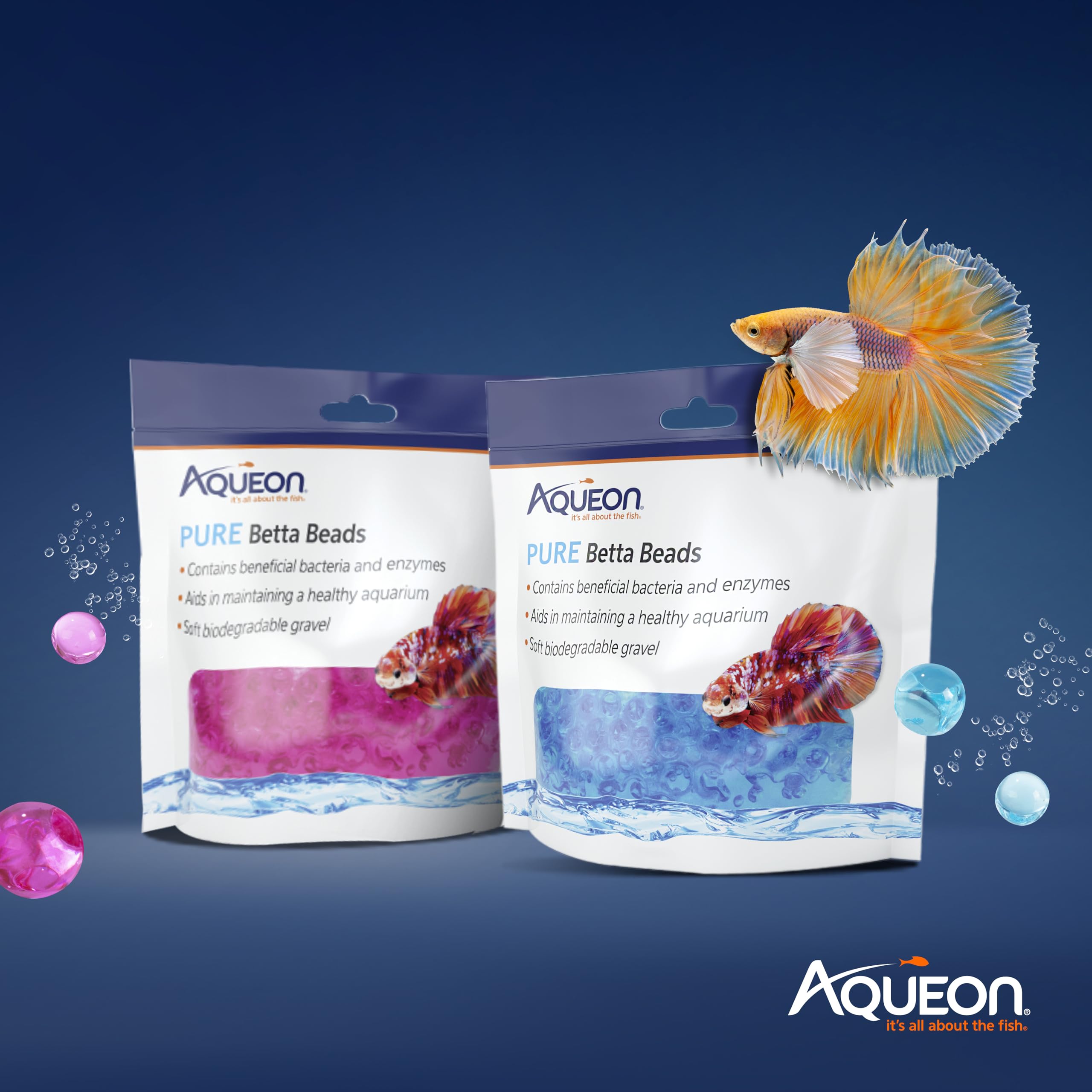 Foto 5 pulgar | Aqueon Betta Beads Rosa, Una Bolsa - Venta Internacional.