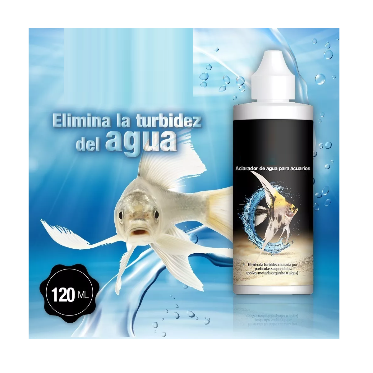Foto 3 pulgar | Aclarador Para Agua De Peceras Acuario Cristalino 120ml 3 Pz Eo Safe Imports Esi-16284 Transparente