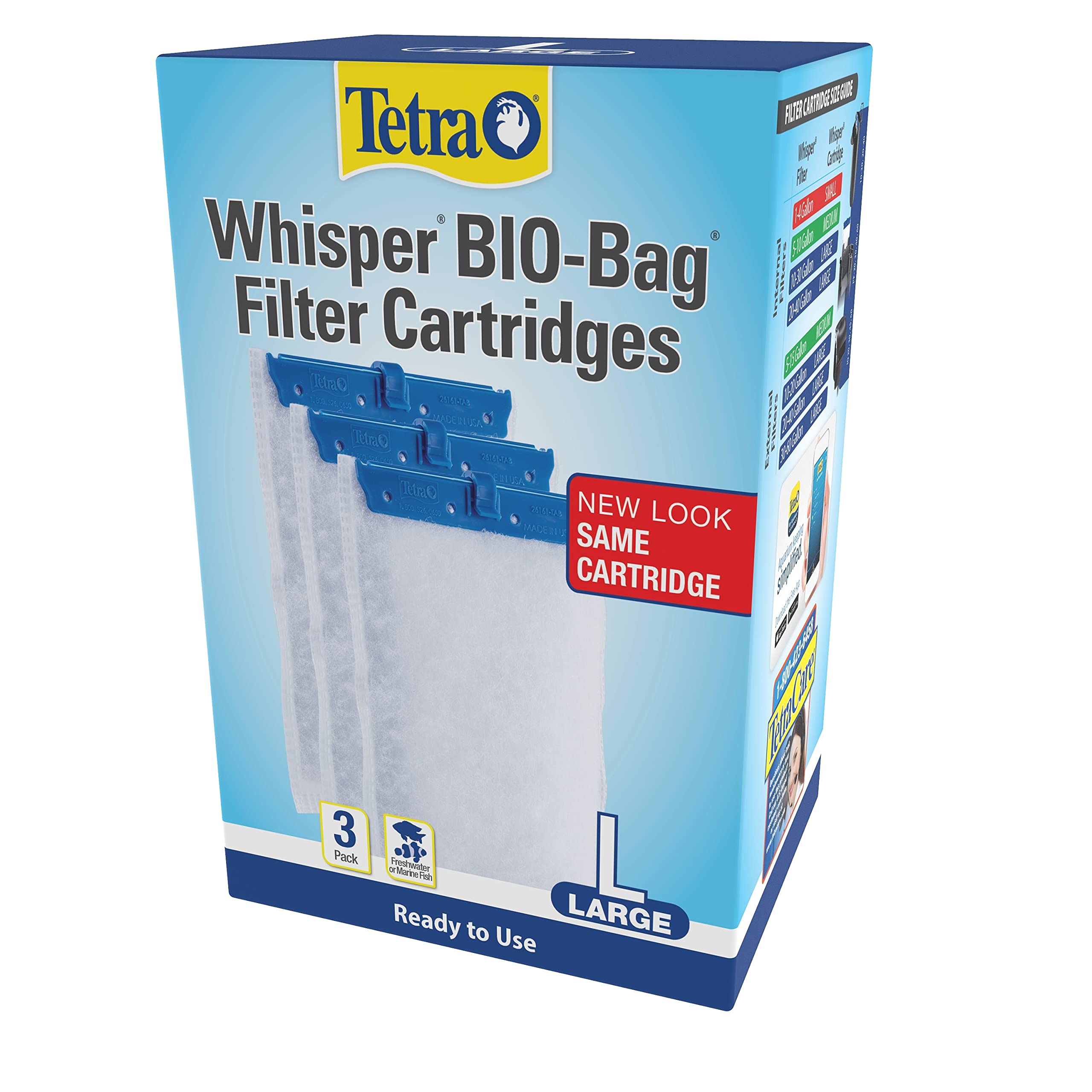 Foto 5 pulgar | Cartuchos De Filtro Tetra Whisper Bio-bag Para Acuarios, Paquete De 3 - Venta Internacional.