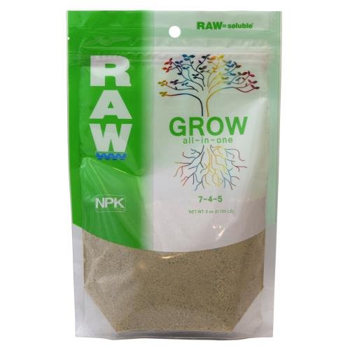Foto 2 pulgar | Fertilizante Para Plantas Raw Grow All-in-one 7-4-5 60 Ml (12/cs) - Venta Internacional.