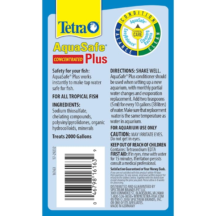Foto 5 pulgar | Acondicionador De Agua Y Declorador Tetra Aquasafe Plus 1l - Venta Internacional.