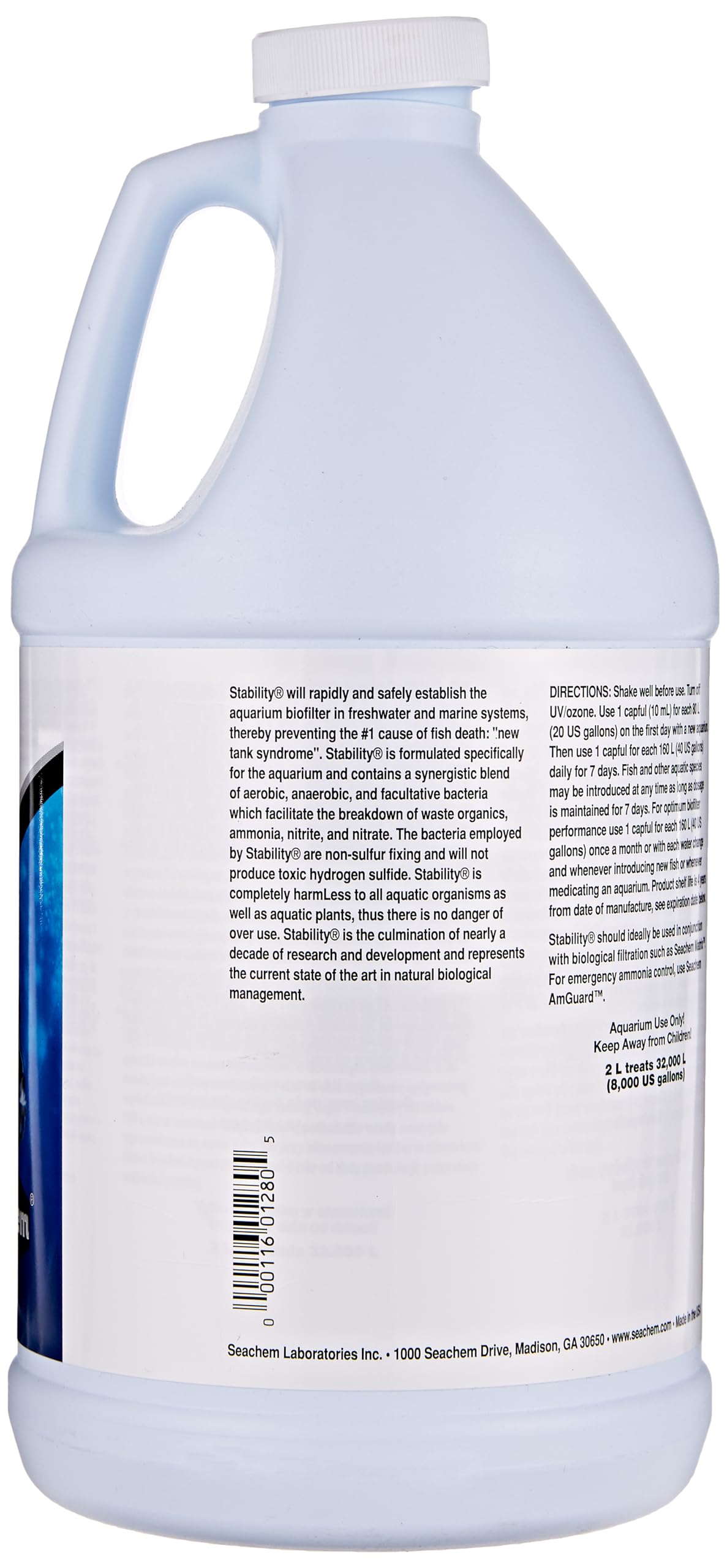 Foto 3 pulgar | Estabilizador De Peceras Seachem Stability 2l Para Agua Dulce Y Marina - Venta Internacional.