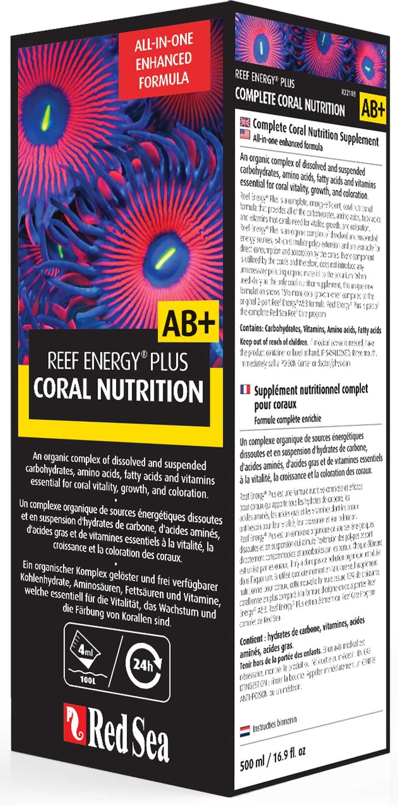 Foto 3 pulgar | Coral Food Red Sea Reef Energy Plus, 500 Ml, Para Acuarios De Agua Salada - Venta Internacional.