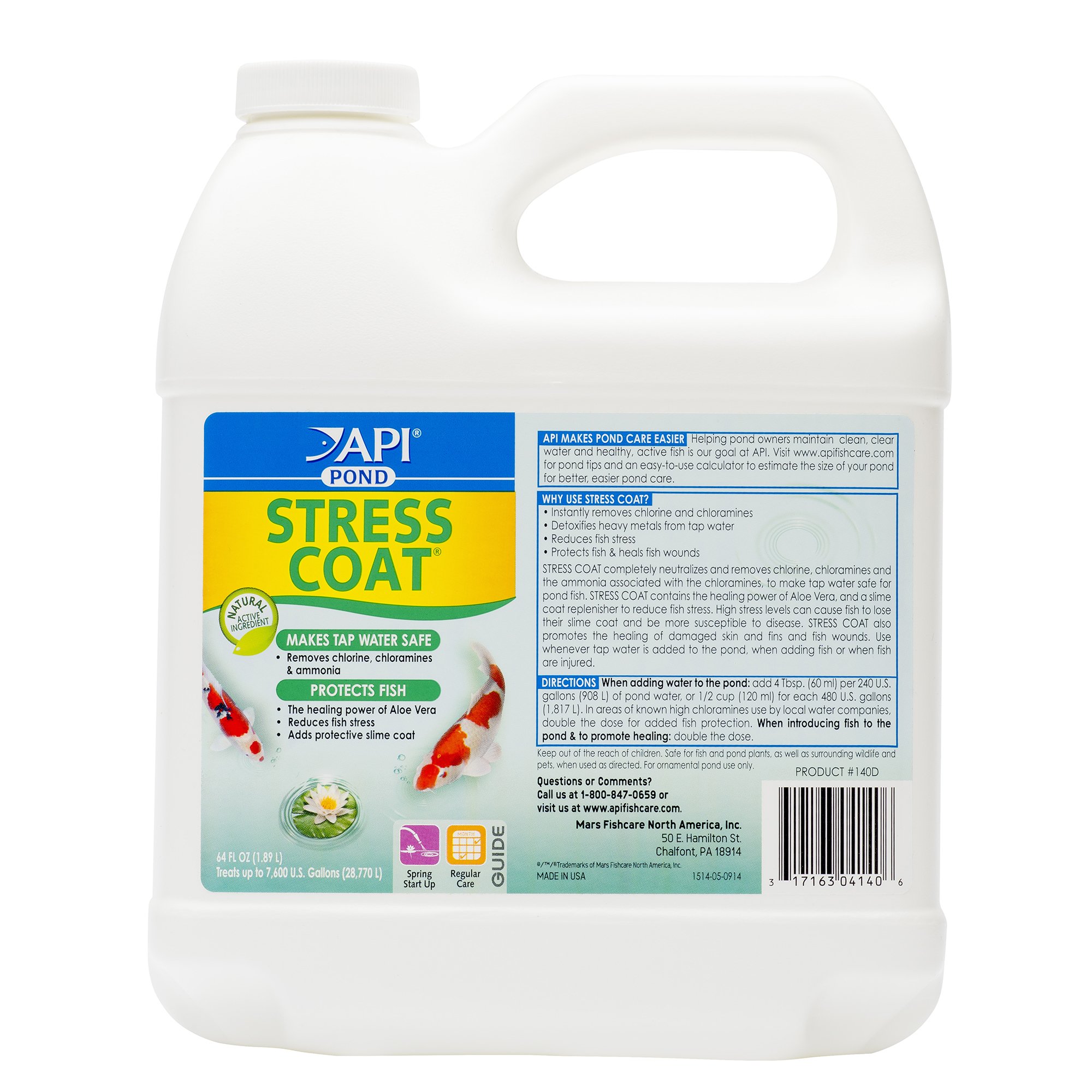 Foto 1 | Acondicionador De Agua Para Estanques Api Pond Stress Coat 1 89 L (140d) - Venta Internacional.