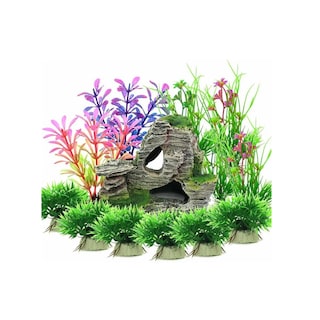 Foto 2 | Plantas Artificiales Decorativas Acuario Pecera 13 Pcs