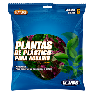 Foto 1 | Lomas Plantas De Plástico Surtidas De 7.5 Centímetros Para Acuario Y/o Peceras Con 6 Piezas