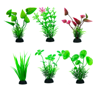 Foto 2 | Lomas Plantas De Plástico Surtidas De 7.5 Centímetros Para Acuario Y/o Peceras Con 6 Piezas