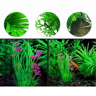 Foto 2 | Kit 20 Pcs Acuario Pecera Plantas Artificiales Decorativas Eo Safe Imports Esi-9413 Multicolor