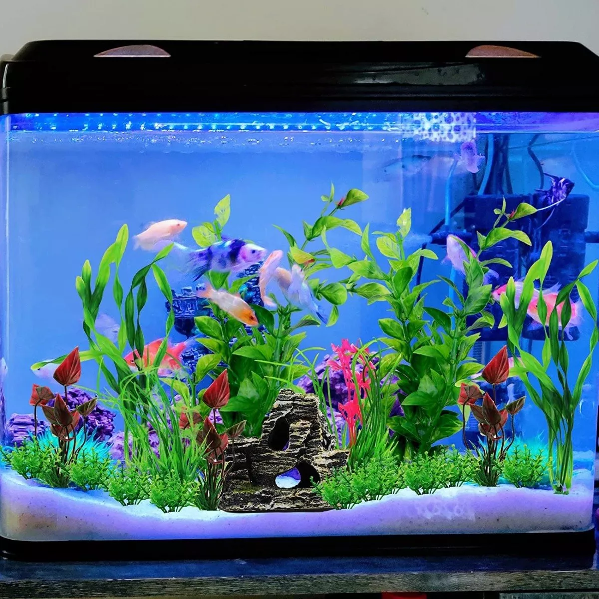 Foto 4 pulgar | Kit 20 Pcs Acuario Pecera Plantas Artificiales Decorativas  Eo Safe Imports Esi-9413 Multicolor
