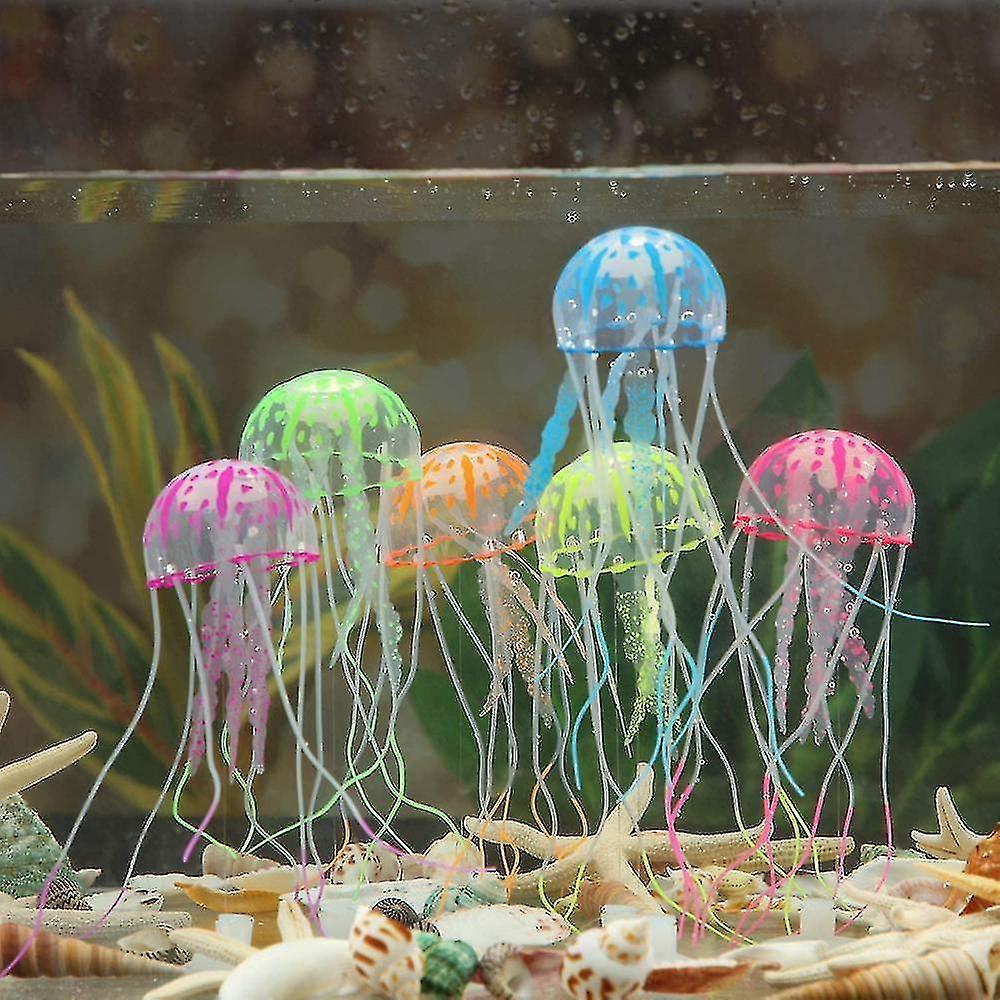 Foto 2 | Medusas Brillantes Huoguo Para Decoración De Acuario, 12 Unidades, Para Pecera - Venta Internacional.