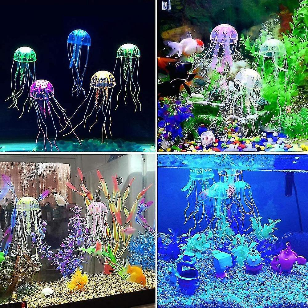 Foto 4 pulgar | Medusas Brillantes Huoguo Para Decoración De Acuario, 12 Unidades, Para Pecera - Venta Internacional.
