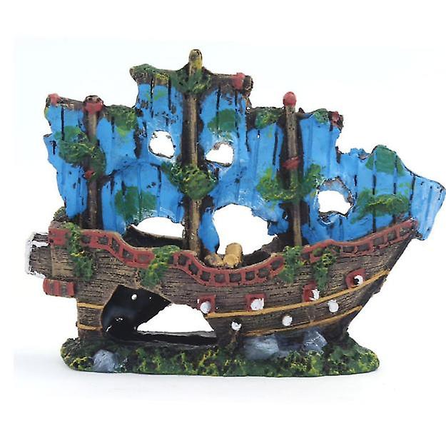 Foto 2 pulgar | Adorno Para Acuario, Decoración De Resina Con Restos De Naufragios, Veleros Y Barcos Hundidos - Venta Internacional.