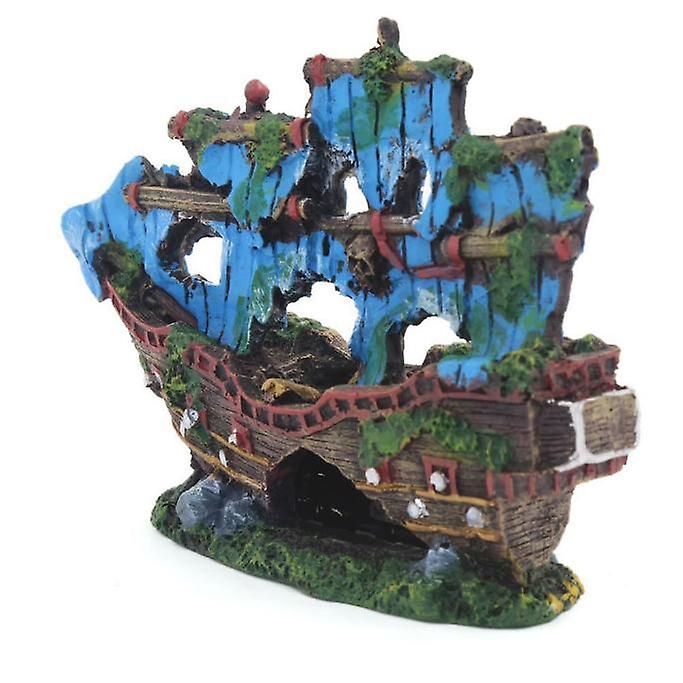Foto 3 pulgar | Adorno Para Acuario, Decoración De Resina Con Restos De Naufragios, Veleros Y Barcos Hundidos - Venta Internacional.