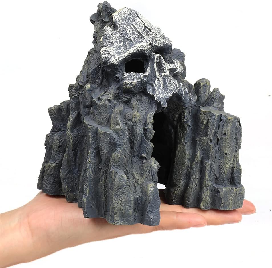 Foto 4 | Decoraciones Para Acuario, Pecera Con Diseño De Calavera Y Montaña - Venta Internacional.