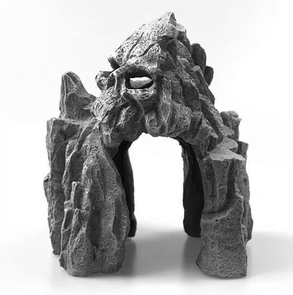 Foto 5 | Decoraciones Para Acuario, Pecera Con Diseño De Calavera Y Montaña - Venta Internacional.