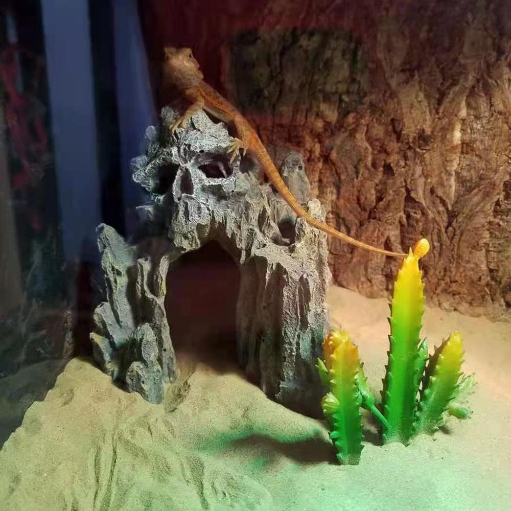 Foto 7 | Decoraciones Para Acuario, Pecera Con Diseño De Calavera Y Montaña - Venta Internacional.