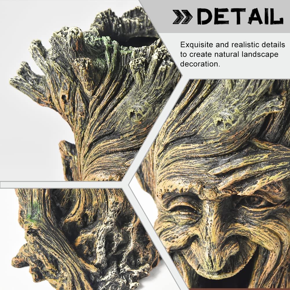 Foto 5 pulgar | Accesorios Para Peceras, Tronco De Árbol Hueco, Decoración De Acuario - Venta Internacional.