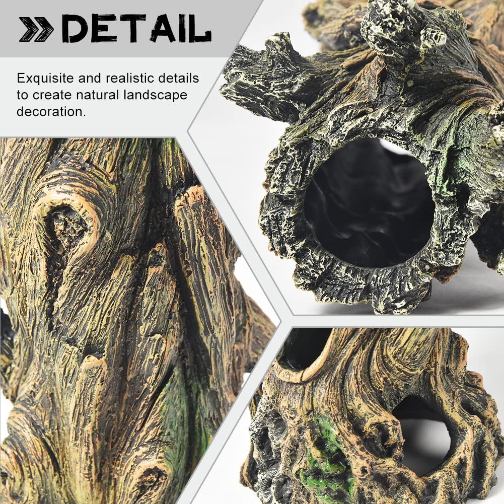 Foto 6 pulgar | Accesorios Para Peceras, Tronco De Árbol Hueco, Decoración De Acuario - Venta Internacional.