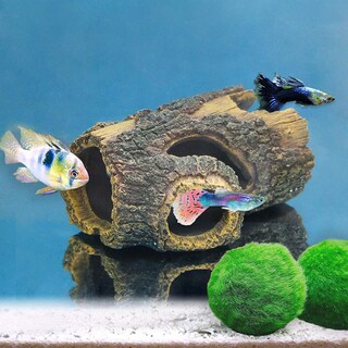 Foto 2 | Tronco De Betta Con Forma De Tronco De Árbol Hueco De Resina Para Decoración De Acuario - Venta Internacional.