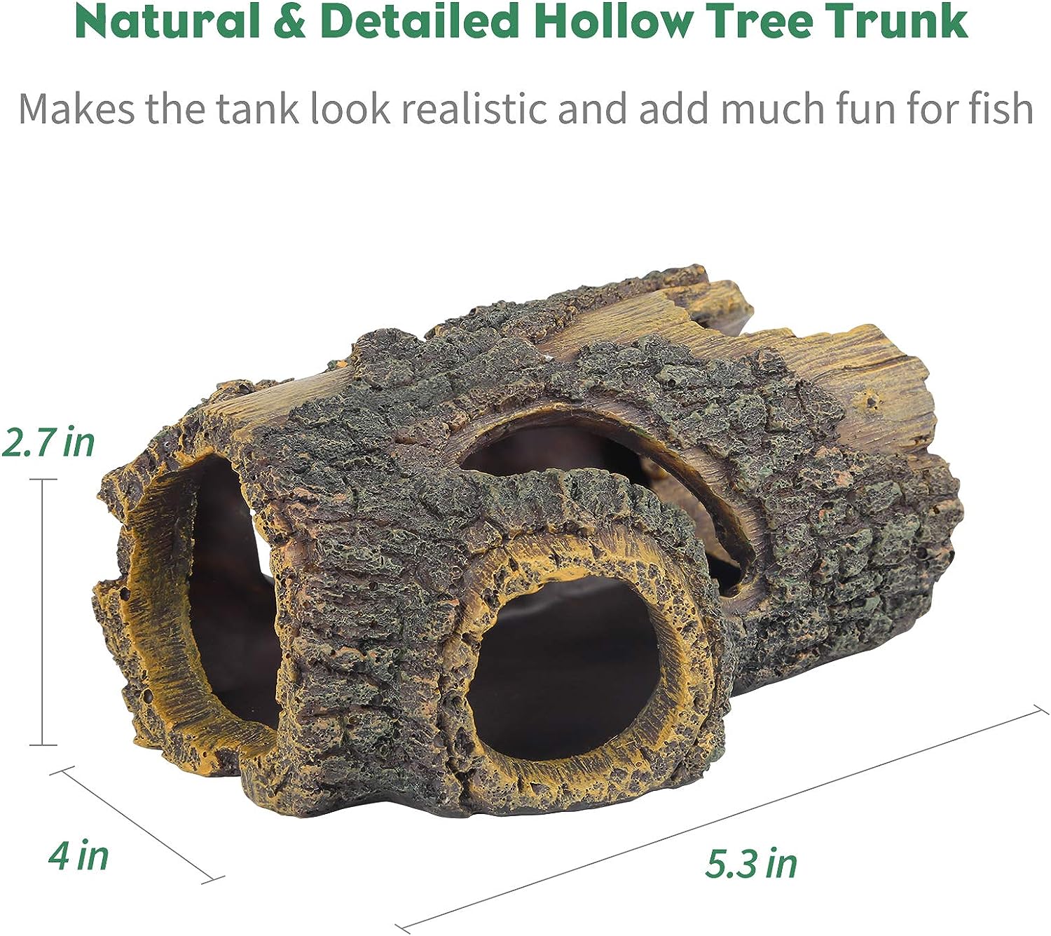 Foto 7 pulgar | Tronco De Betta Con Forma De Tronco De Árbol Hueco De Resina Para Decoración De Acuario - Venta Internacional.