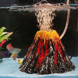 Foto 5 | Tanque De Agua Para Acuario, Erupción Volcánica, Volcán Decorativo - Venta Internacional.