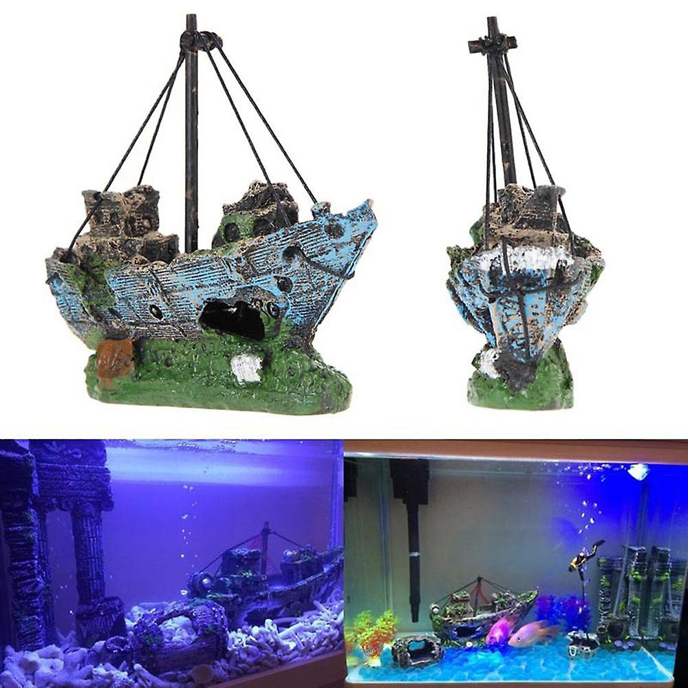 Foto 3 pulgar | Cueva Escondida Para Decoración De Acuarios, Barco, Rocalla - Venta Internacional.