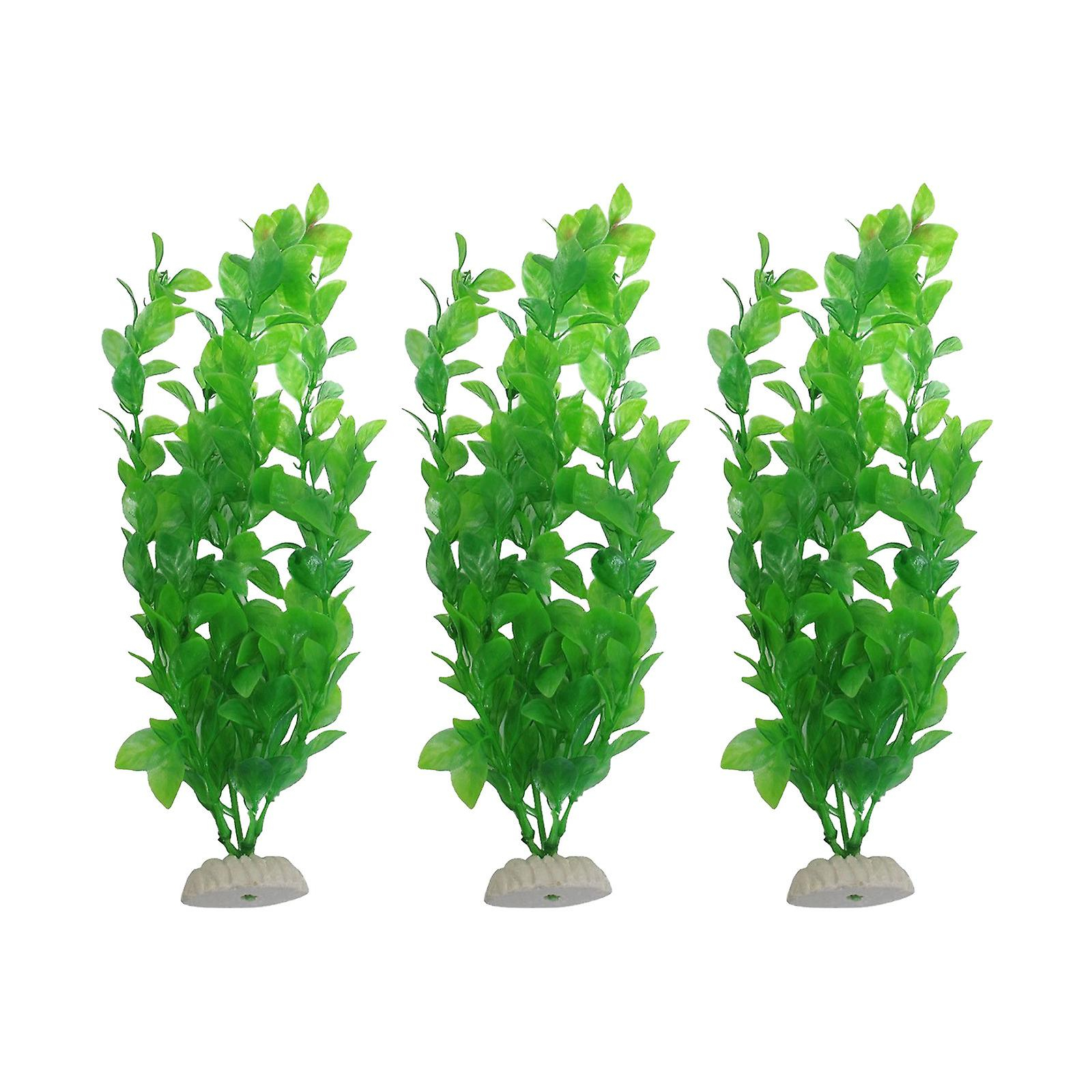 Foto 2 pulgar | Plantas Artificiales Para Pecera De Acuario, 3 Piezas, De Plástico Verde - Venta Internacional.