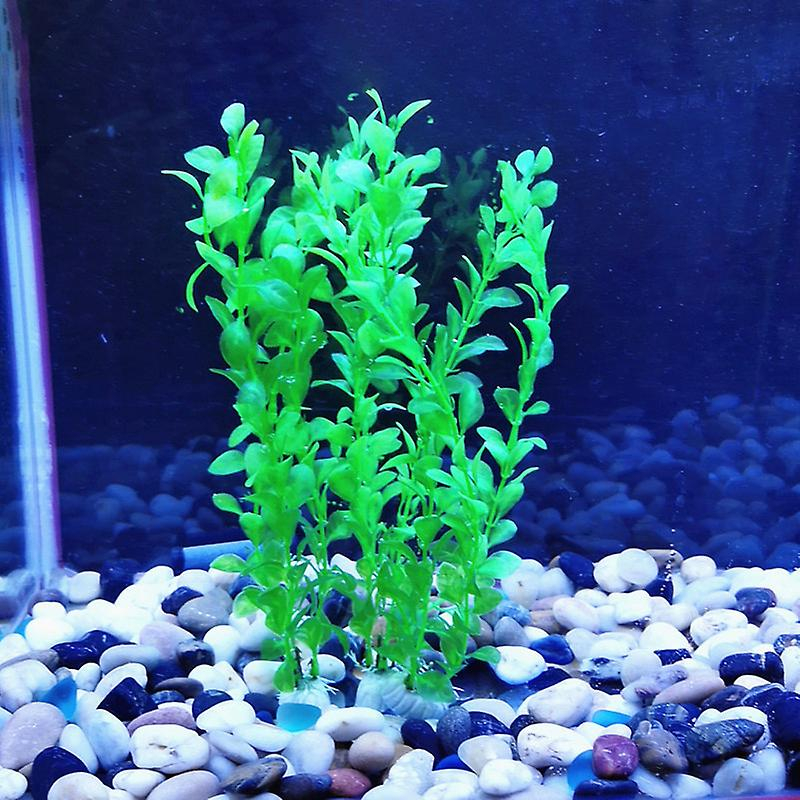 Foto 4 pulgar | Plantas Artificiales Para Pecera De Acuario, 3 Piezas, De Plástico Verde - Venta Internacional.