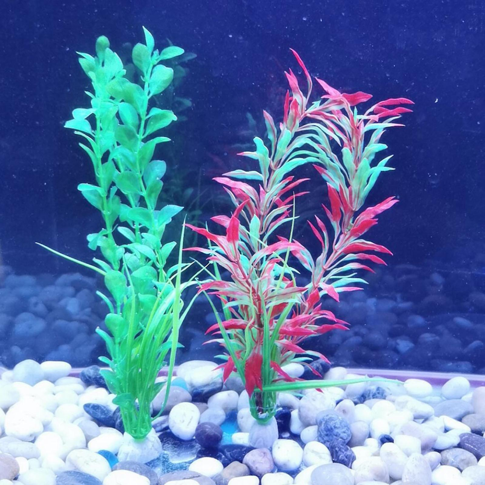 Foto 5 pulgar | Plantas Artificiales Para Pecera De Acuario, 3 Piezas, De Plástico Verde - Venta Internacional.