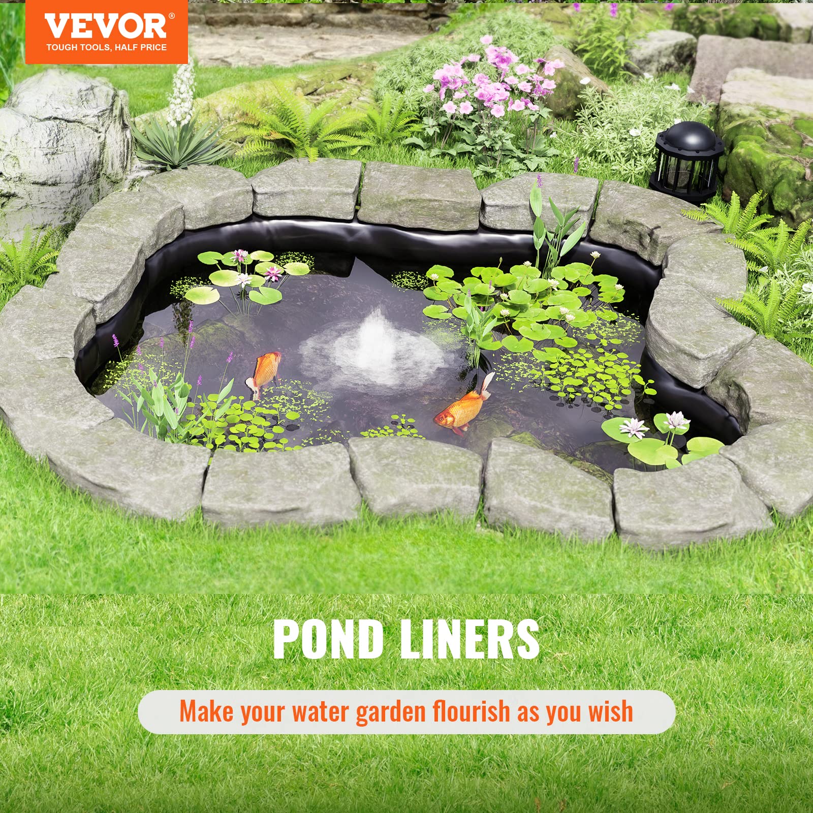 Foto 2 | Pond Liner Vevor, Material Lldpe De 10 X 13 Pies, 20 Mil De Espesor - Venta Internacional.