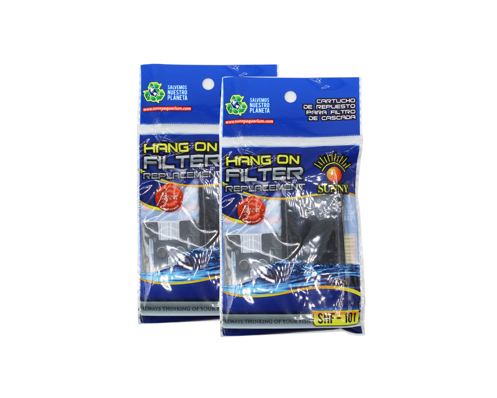 Foto 1 | Repuesto para Filtro de Cascada Sunny Shf-100 de Carbón Activado color Negro 2 Piezas