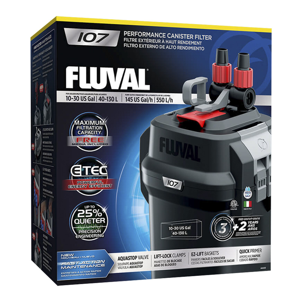 Foto 4 pulgar | Filtro Fluval 107 Hagen HA440 color Gris para Peceras
