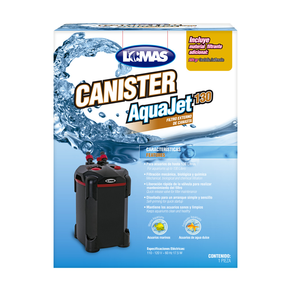 Foto 4 pulgar | Filtro Externo Canister Aquajet Lomas FL8901 color Gris 130 L