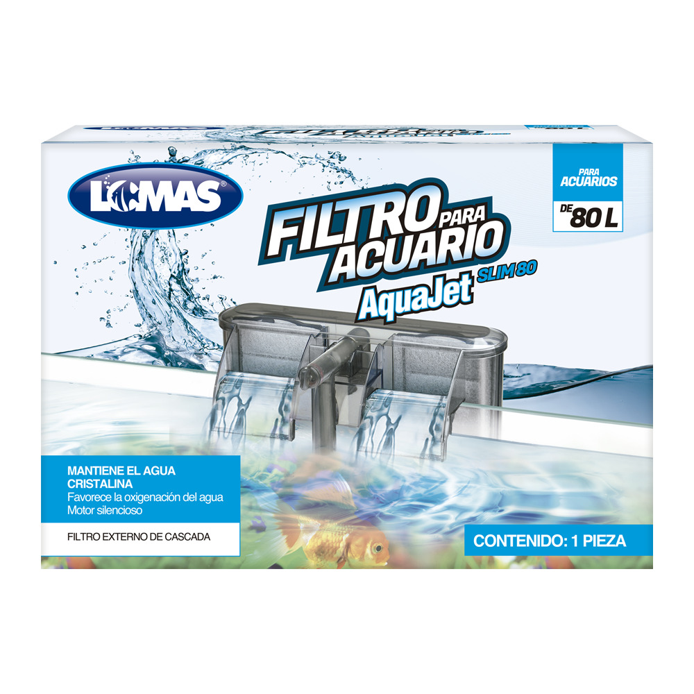Foto 4 pulgar | Filtro Externo Aquajet Slim Lomas FL7968 para Peceras o Acuarios Capacidad 80 L