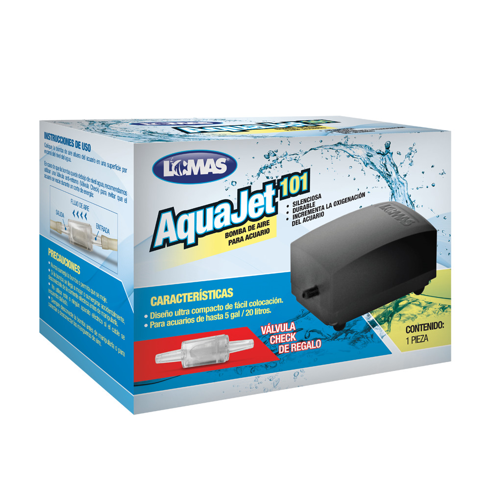 Foto 4 pulgar | Bomba de Aire AquaJet 101 Lomas FL7950 color Negro de 5 Galones para Peceras o Acuarios